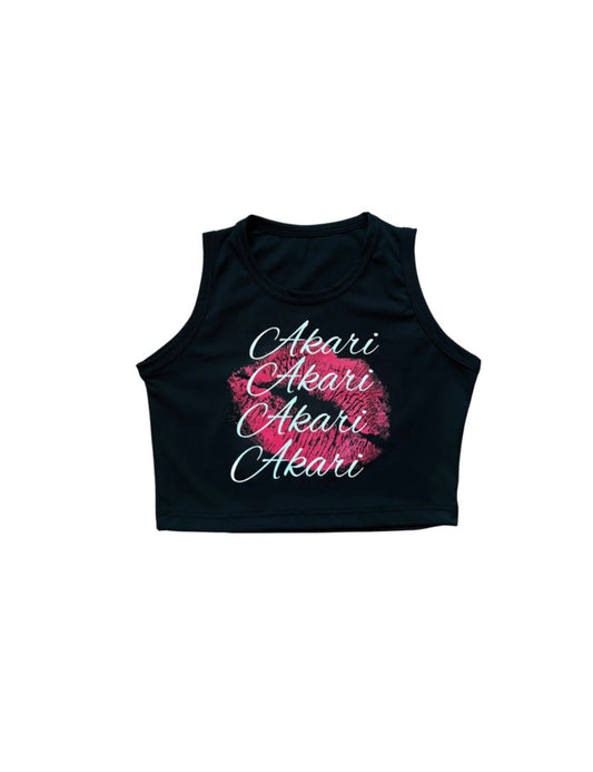 Women's Black "XOXO" Collection Tank Top